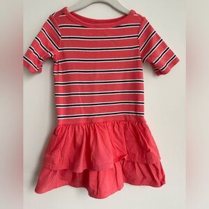 Tea Collection Striped Orange dress. Size 3